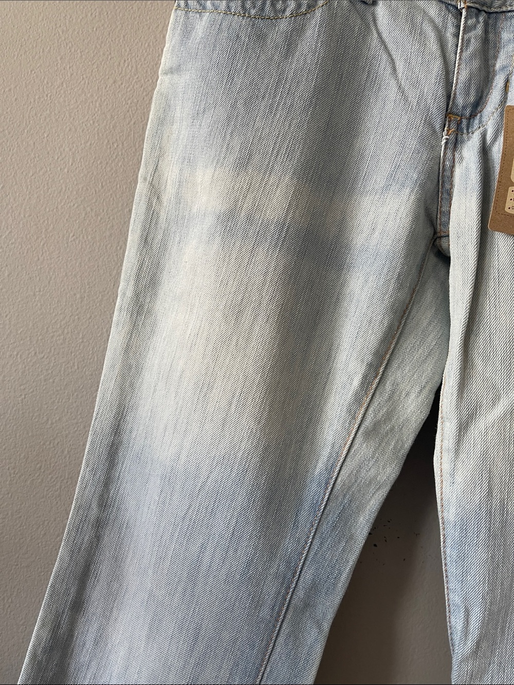 GUESS NEW Y2K Daredevil Bootcut Flare Jeans 29 light blue denim - Picture 10 of 12